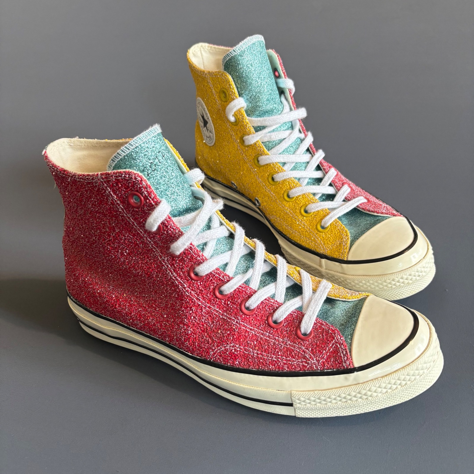 Converse Chuck 70 - Hi Jw Anderson Glitter Gutter | Mens 8.5 | Cherry 2017